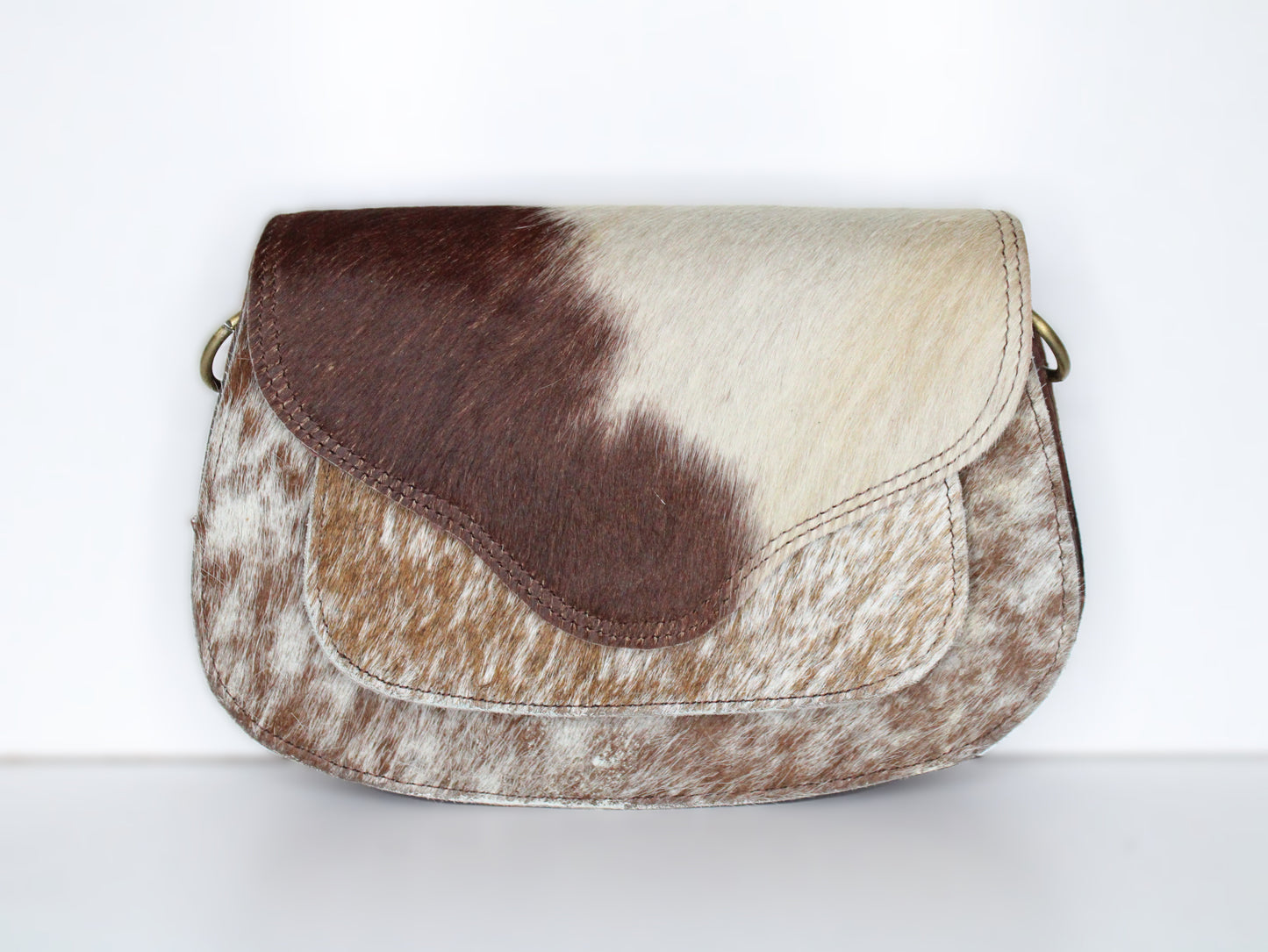 Crossbody Cowhide Pouch