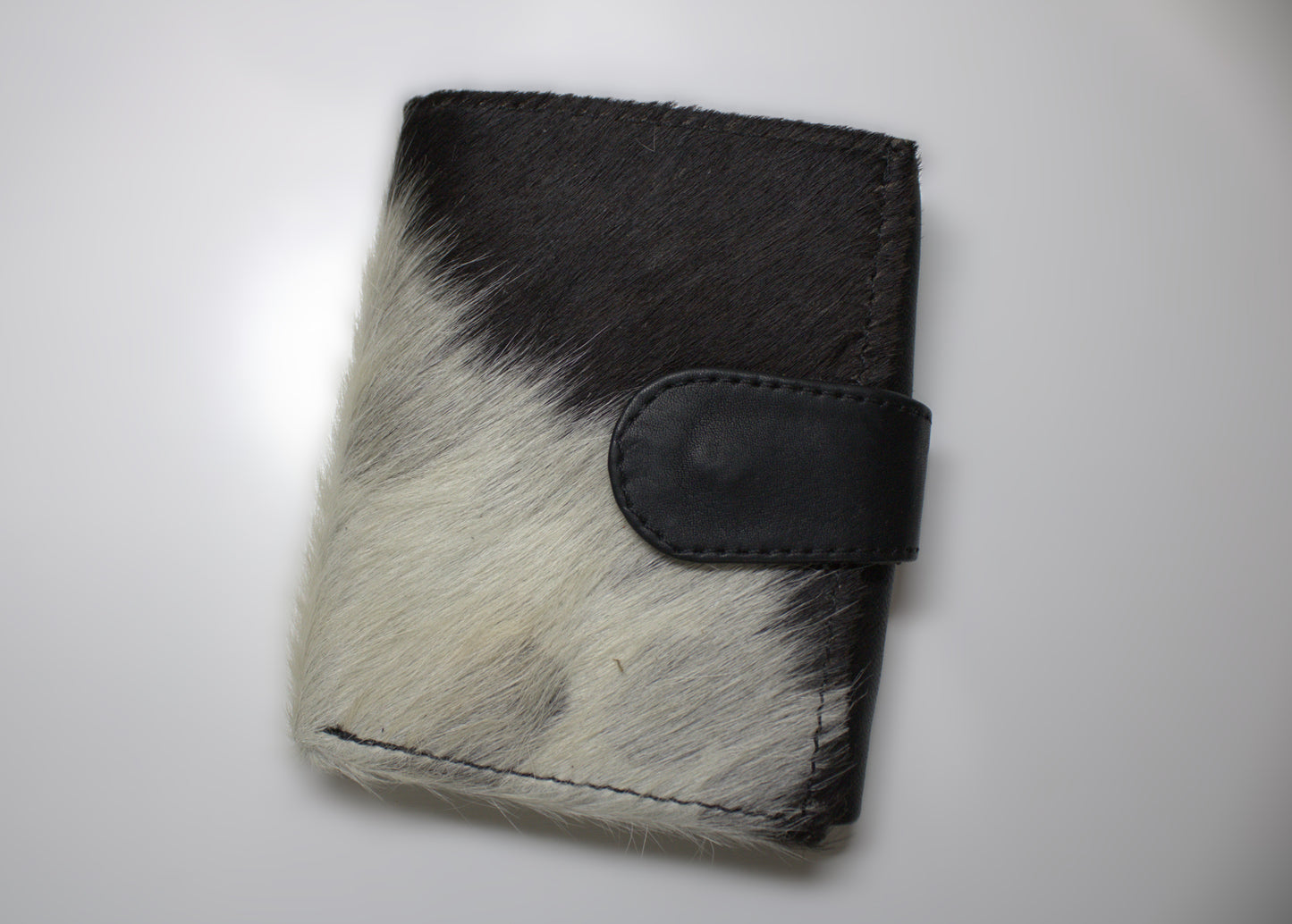 Cowhide Fold Over Wallet - Small