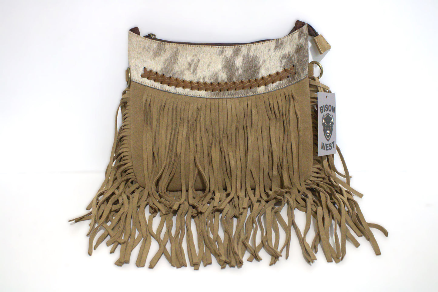 Crossbody Curved top with Fringe