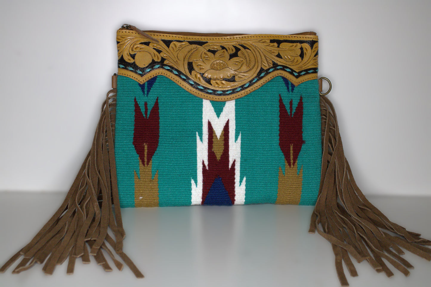 Crossbody Fabric Body with Fringe