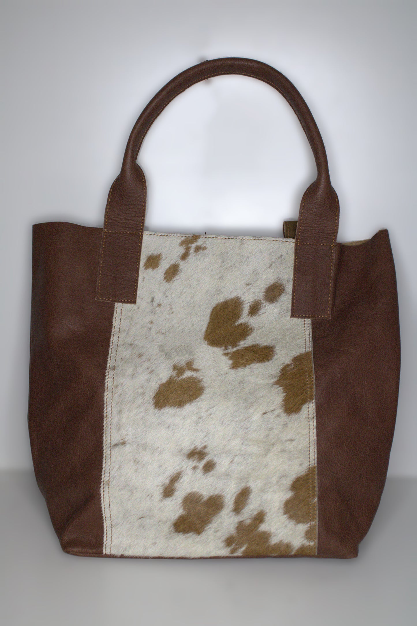 Soft Leather Bag with Cowhide