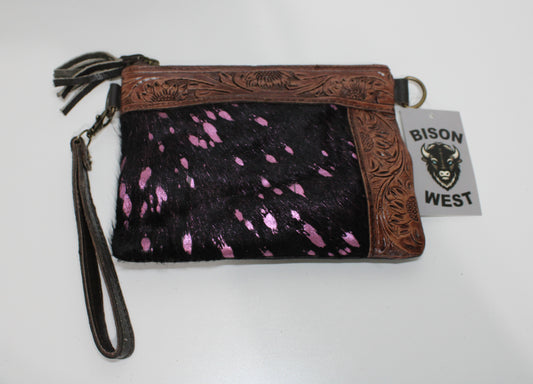 Crossbody Cowhide with Leather Edging