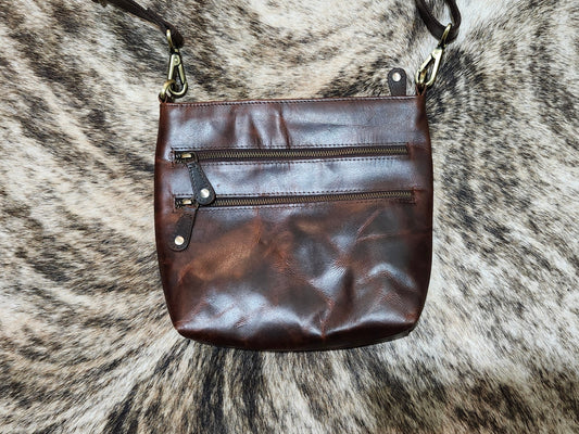 Leather Hard Bax Bag