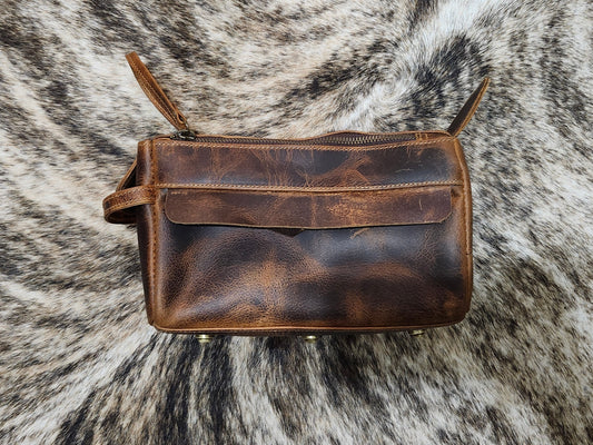 Men's Leather Toiletry Bag