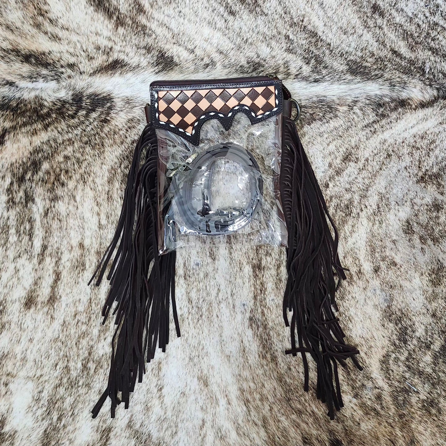 Clear Bag with Fringe