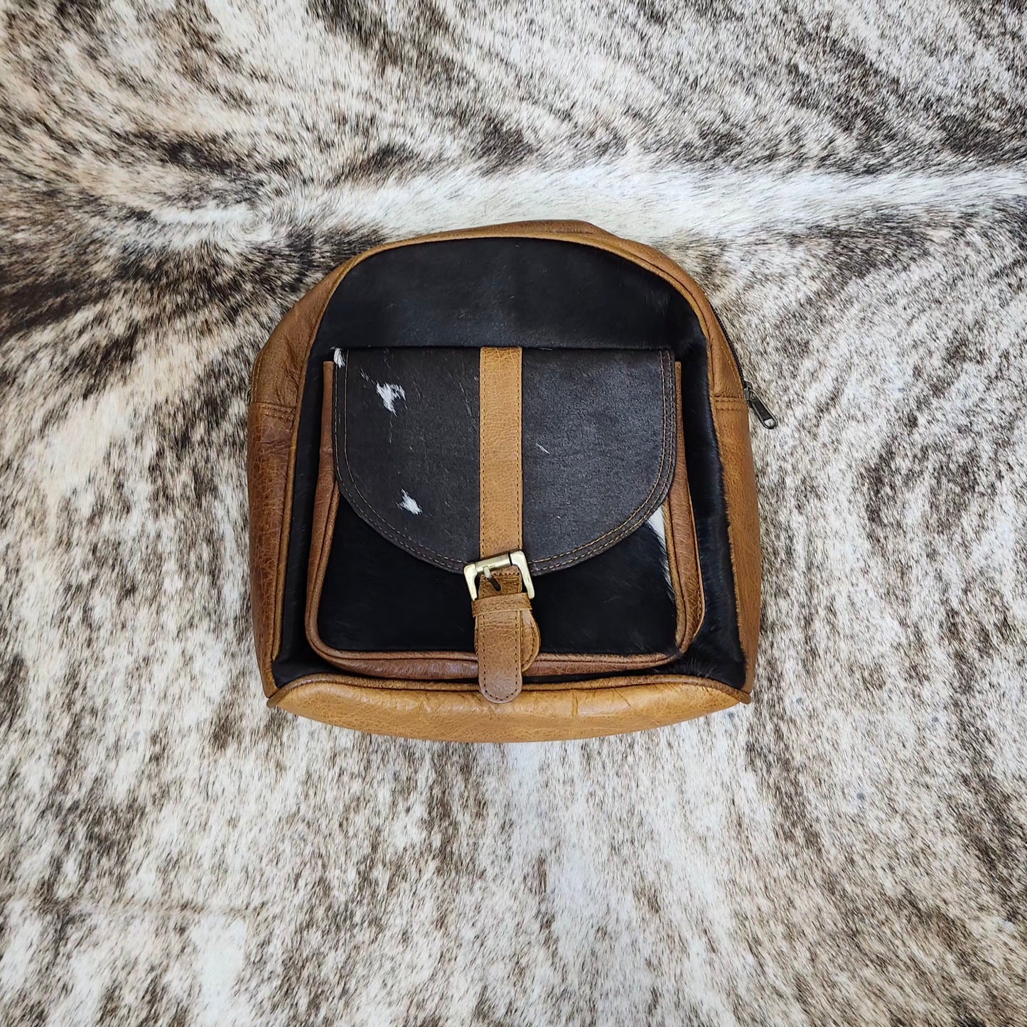 Cowhide Small Backpack